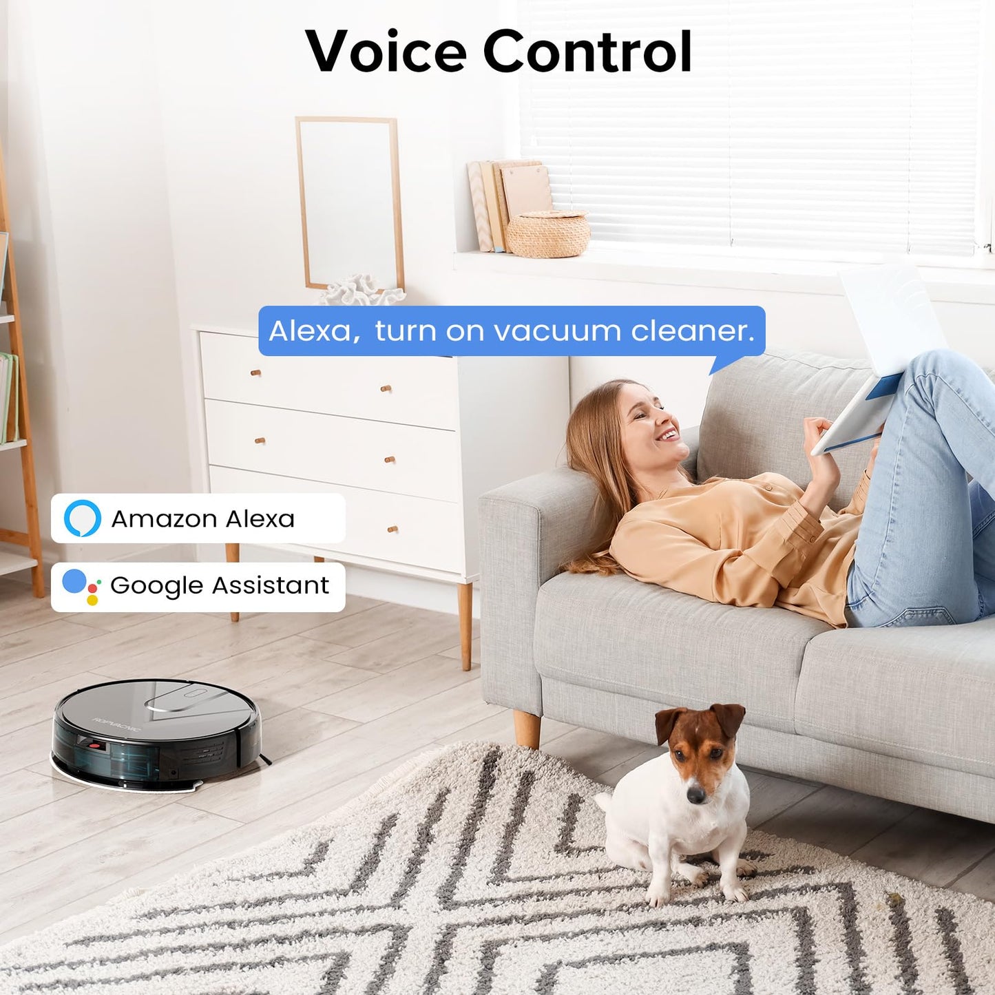 Robot Vacuum and Mop Combo by ROPVACNIC
