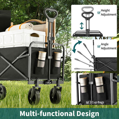 SMUG Folding Beach Wagon with All-Terrain Wheels