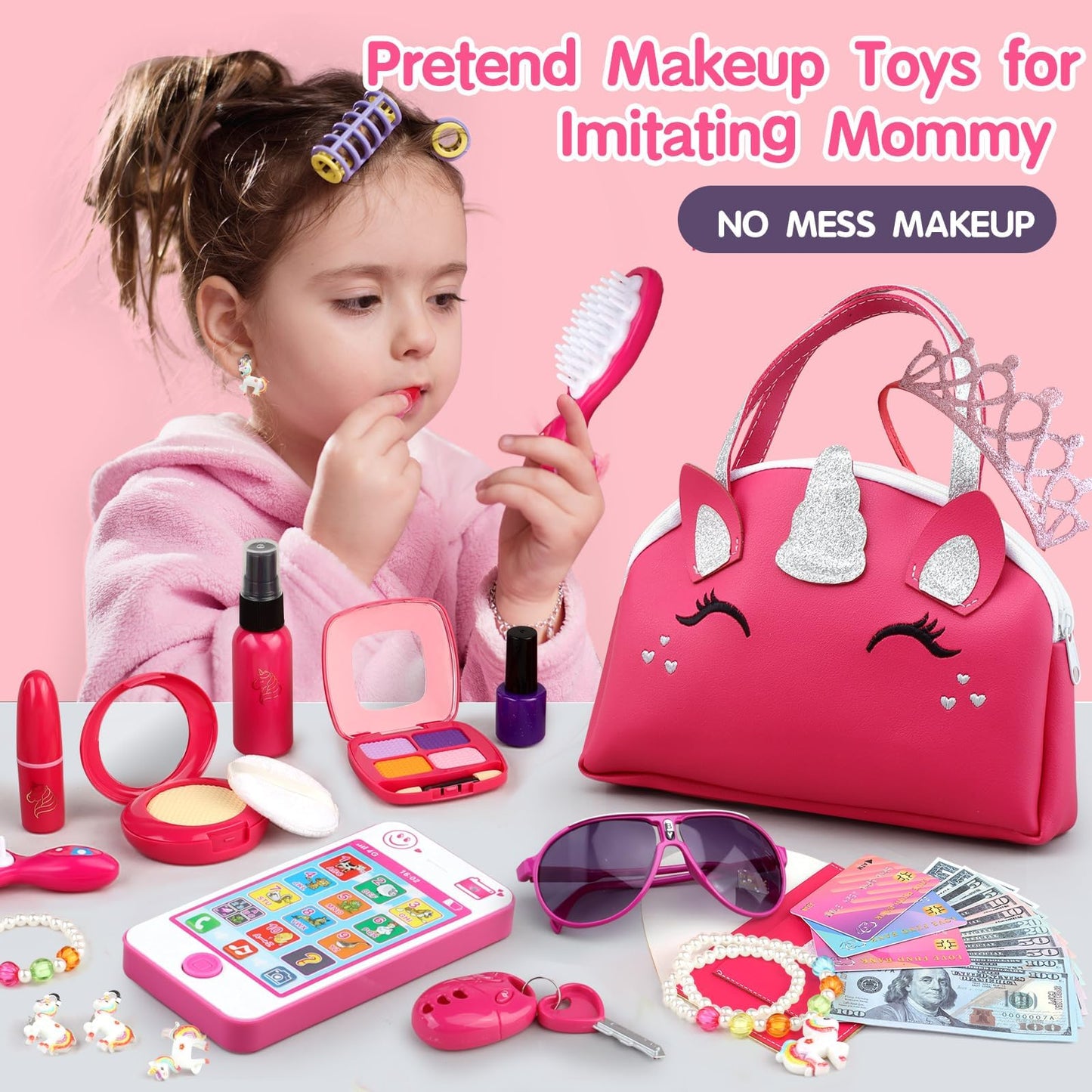 Unicorn Makeup Set for Little Girls Ages 3-7