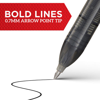 SHARPIE 12 Count Rollerball Pen Set, Red Ink