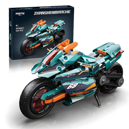 Motorcycle Building Blocks Kit Compatible with Lego