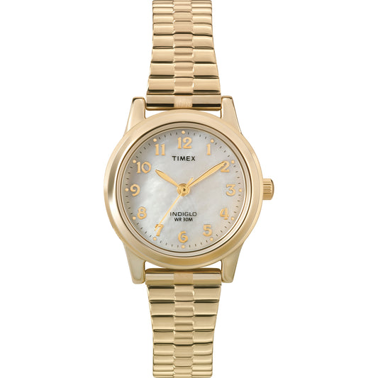 Timex Gold-Tone Stainless Steel Expansion Band Watch