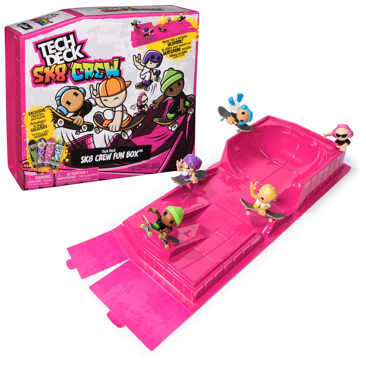 Tech Deck Transforming Fingerboard Skate Park Playset
