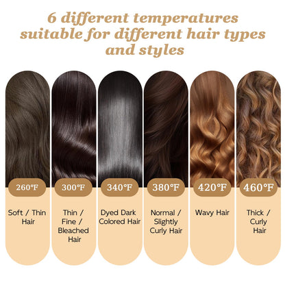 Nicebay Hair Straightener Brush with LED Display