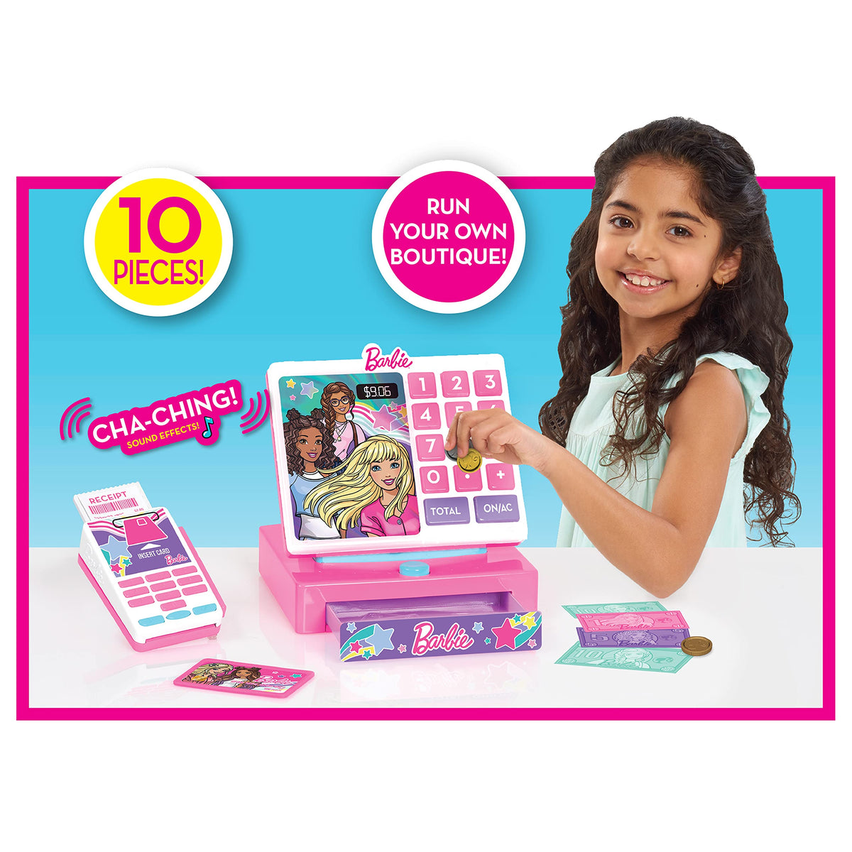 Barbie Cash Register Playset with Sounds and Money