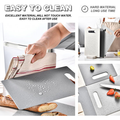 Aroplor 4-Piece Wheat Straw Cutting Board Set