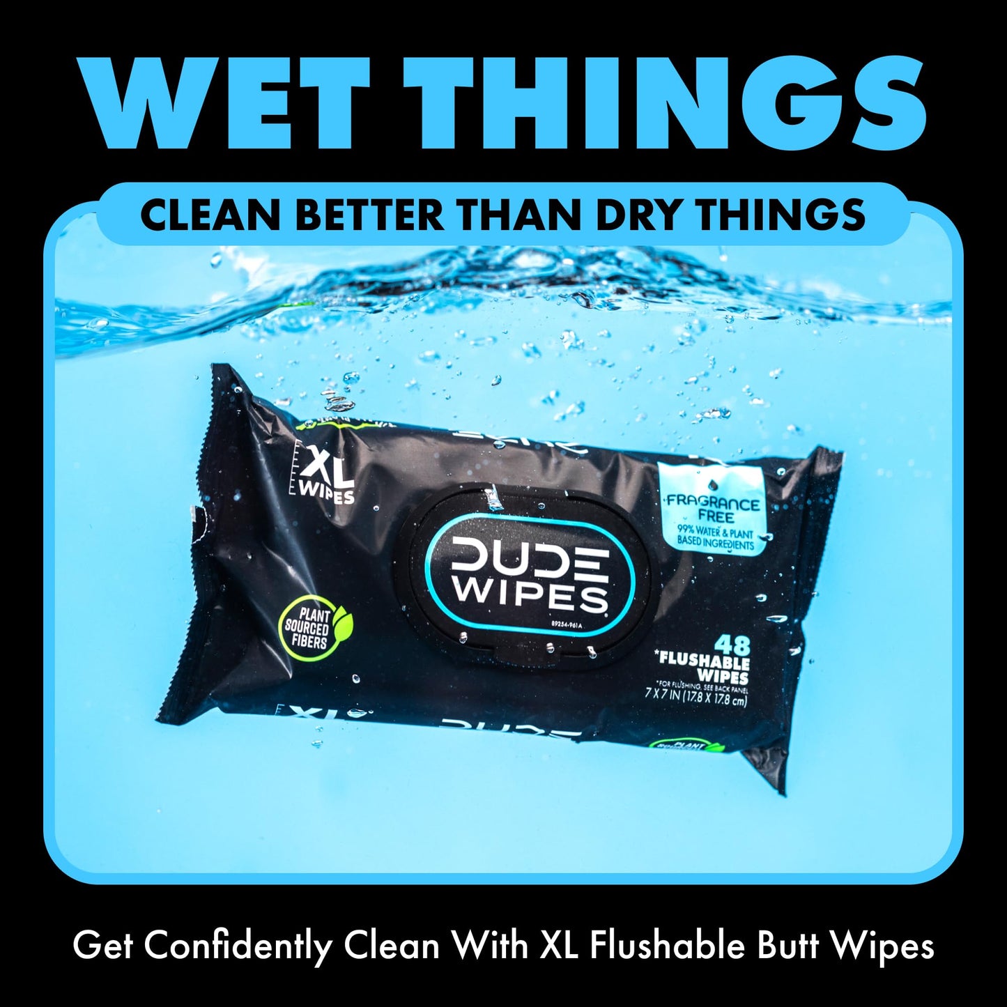 Dude Flushable Wipes with Aloe & Vitamin E