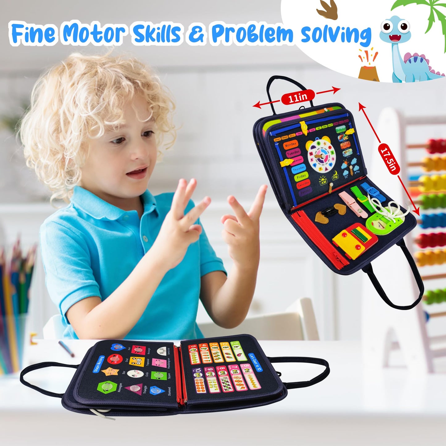 Montessori Busy Board for Fine Motor Skills