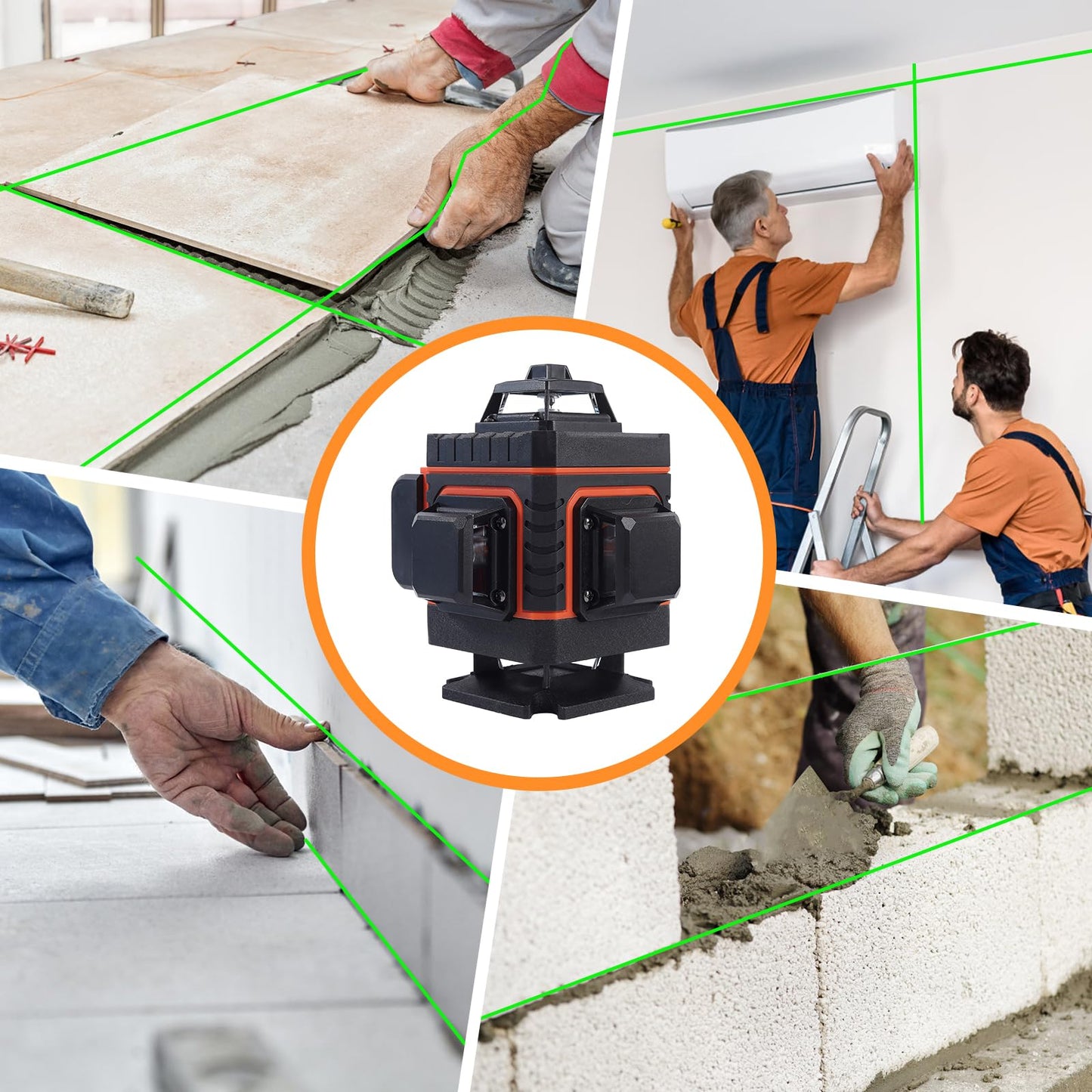 16 Lines 360° Green Laser Level Tool