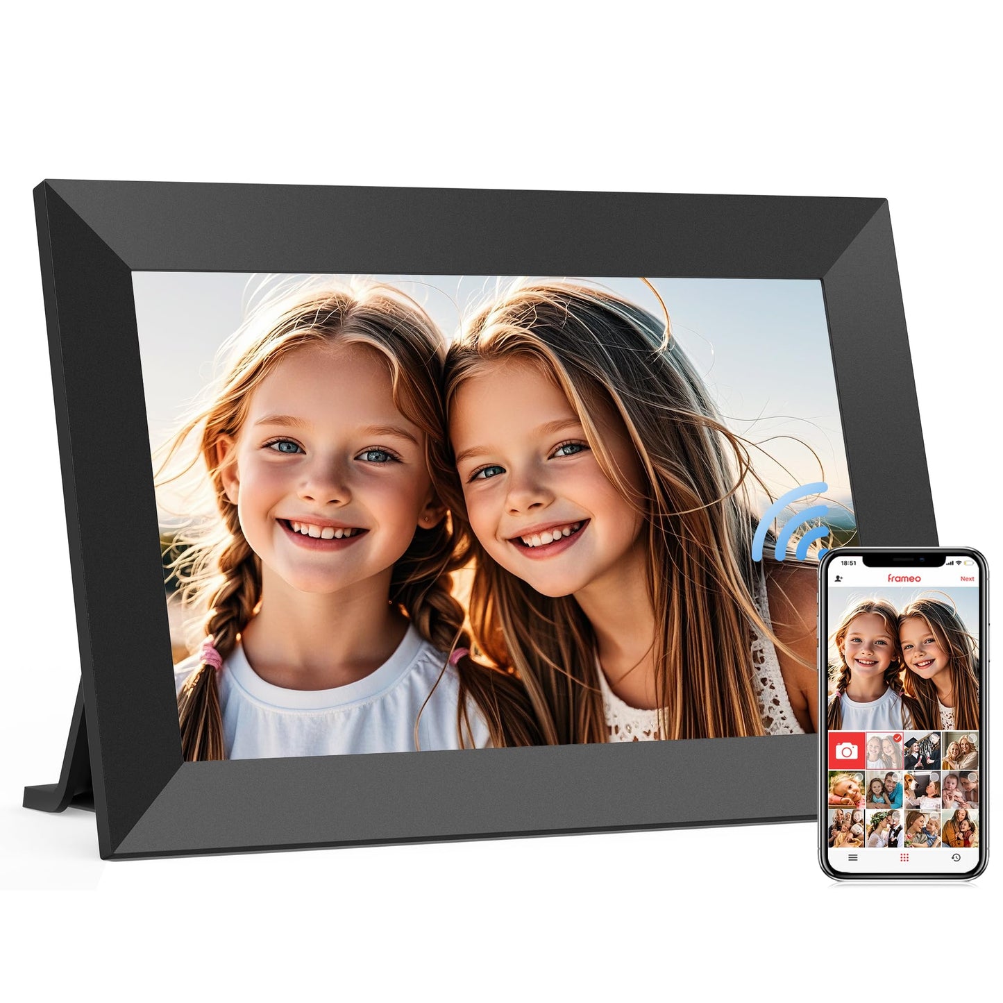 WiFi Digital Photo Frame 10.1 Inch with Touch