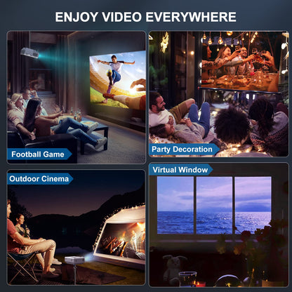 FUDONI 5G WiFi Native 1080P Outdoor Projector