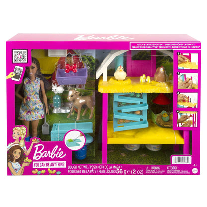 Barbie Egg Farm Playset with Farmer Doll & Animals