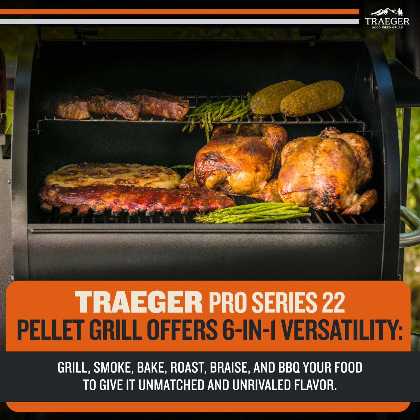 Traeger Grills 6-in-1 Wood Pellet Smoker