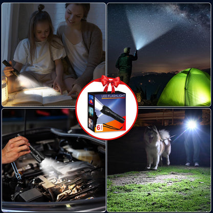 6 Pack High Lumens LED Tactical Flashlights