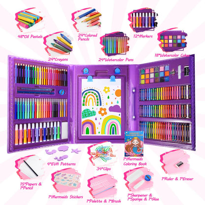 Art Supplies Kit for Kids Ages 4-12