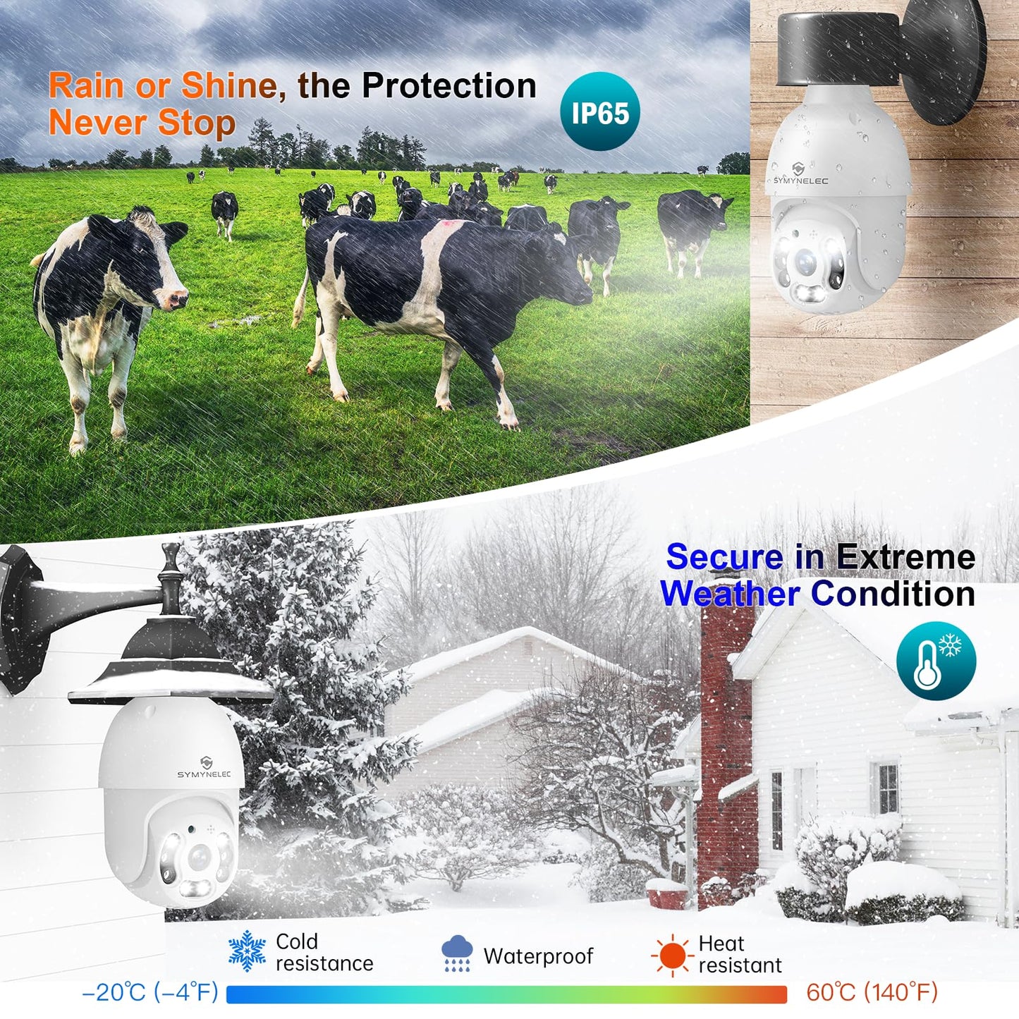SYMYNELEC Light Bulb Security Camera Outdoor Waterproof 2.5K, 2.4GHz Only Wireless WiFi Light Socket Camera with AI Human Detection Motion Tracking Color Night Vision Siren Alarm Works with Alexa