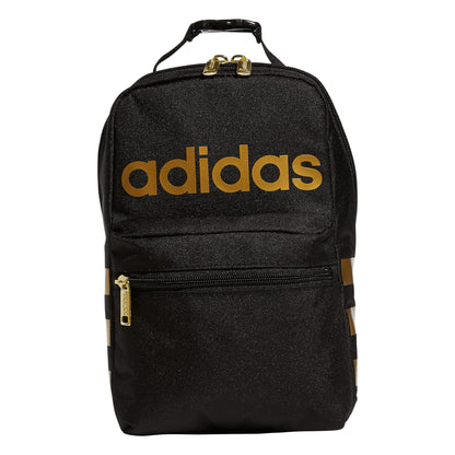 adidas Insulated School Lunch Bag, Black/Gold