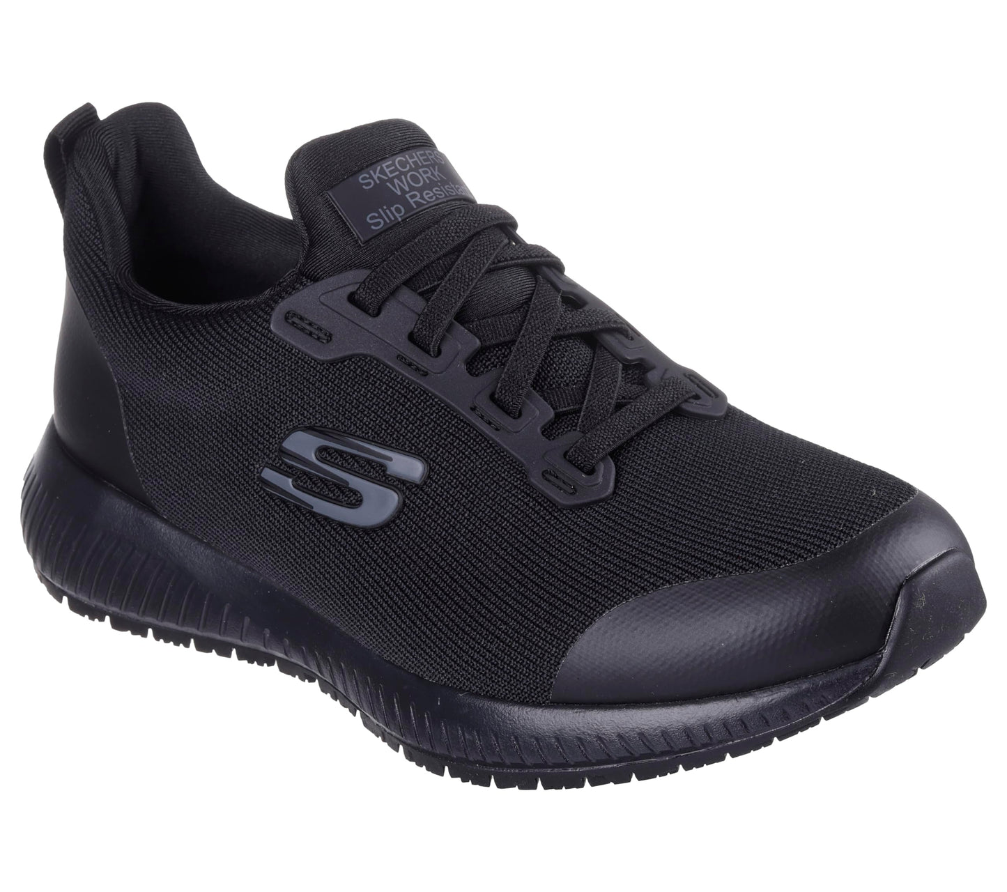 Skechers Women's Squad Sr Food Service Shoe, Black, 9.5