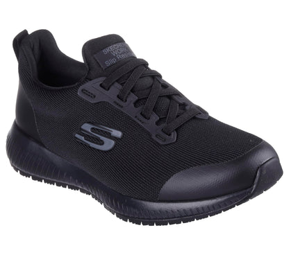 Skechers Women's Squad Sr Food Service Shoe, Black, 9.5