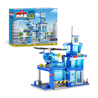 MAX Adventure Police Station Playset with 292 Pieces