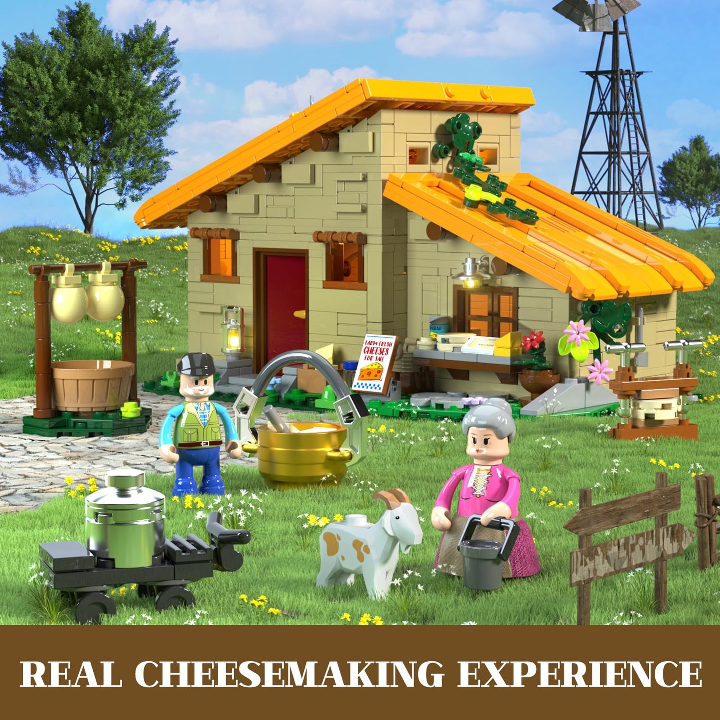 867 Pcs Farm Cheese House LED Light Set