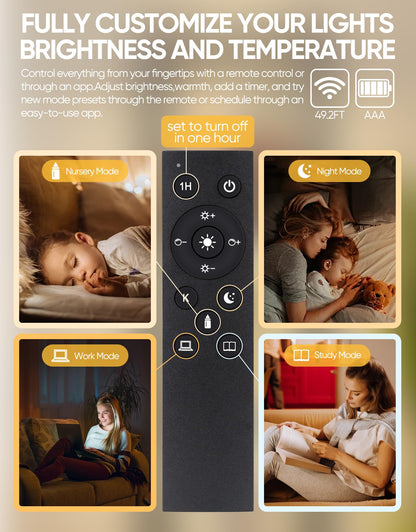 LED Display Shelf with Remote Control, Black