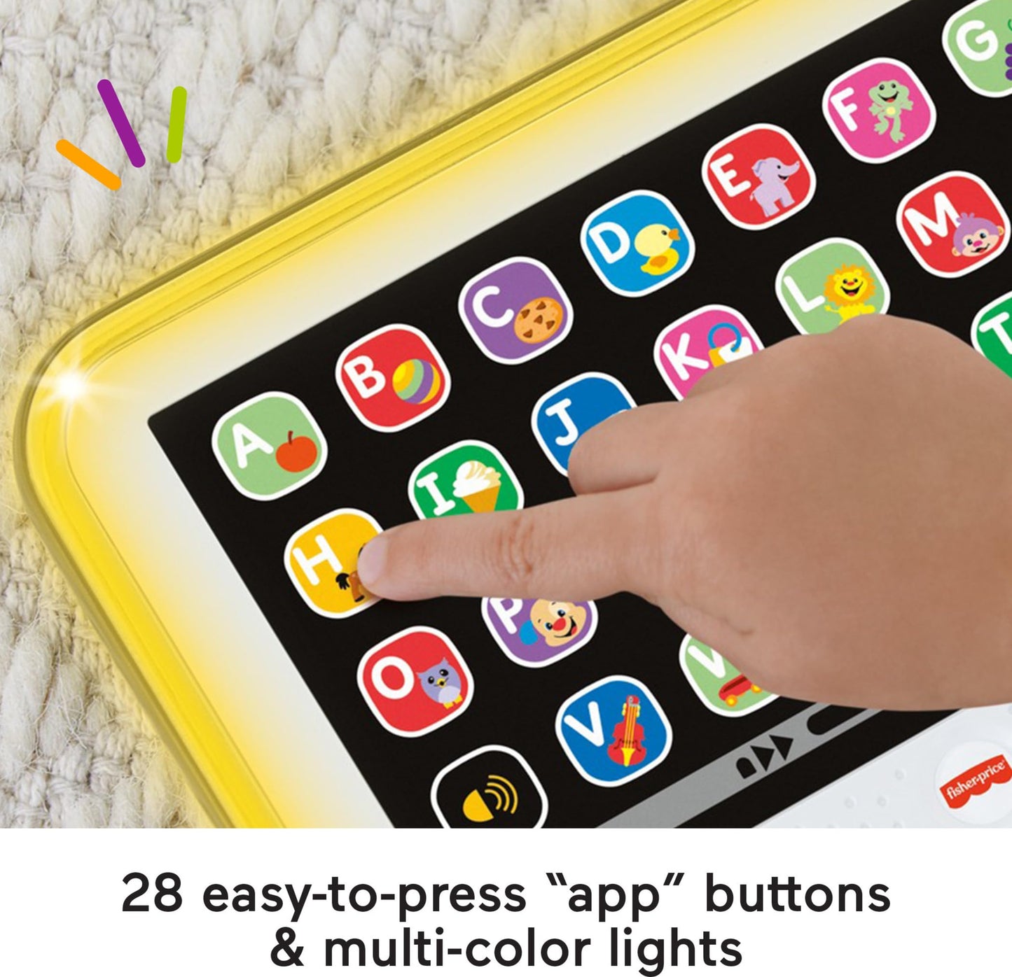 Fisher-Price Learning Tablet with Music & Lights