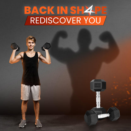 15 lbs Hex Dumbbell - Yes4All Cast Iron