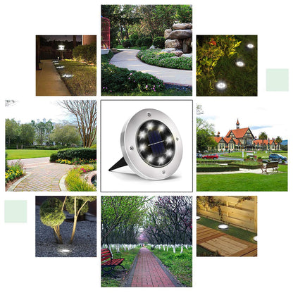 INCX 12-Pack Solar Outdoor Lights, Waterproof