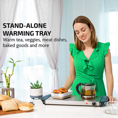 OVENTE Electric Warming Tray with Adjustable Temperature Control