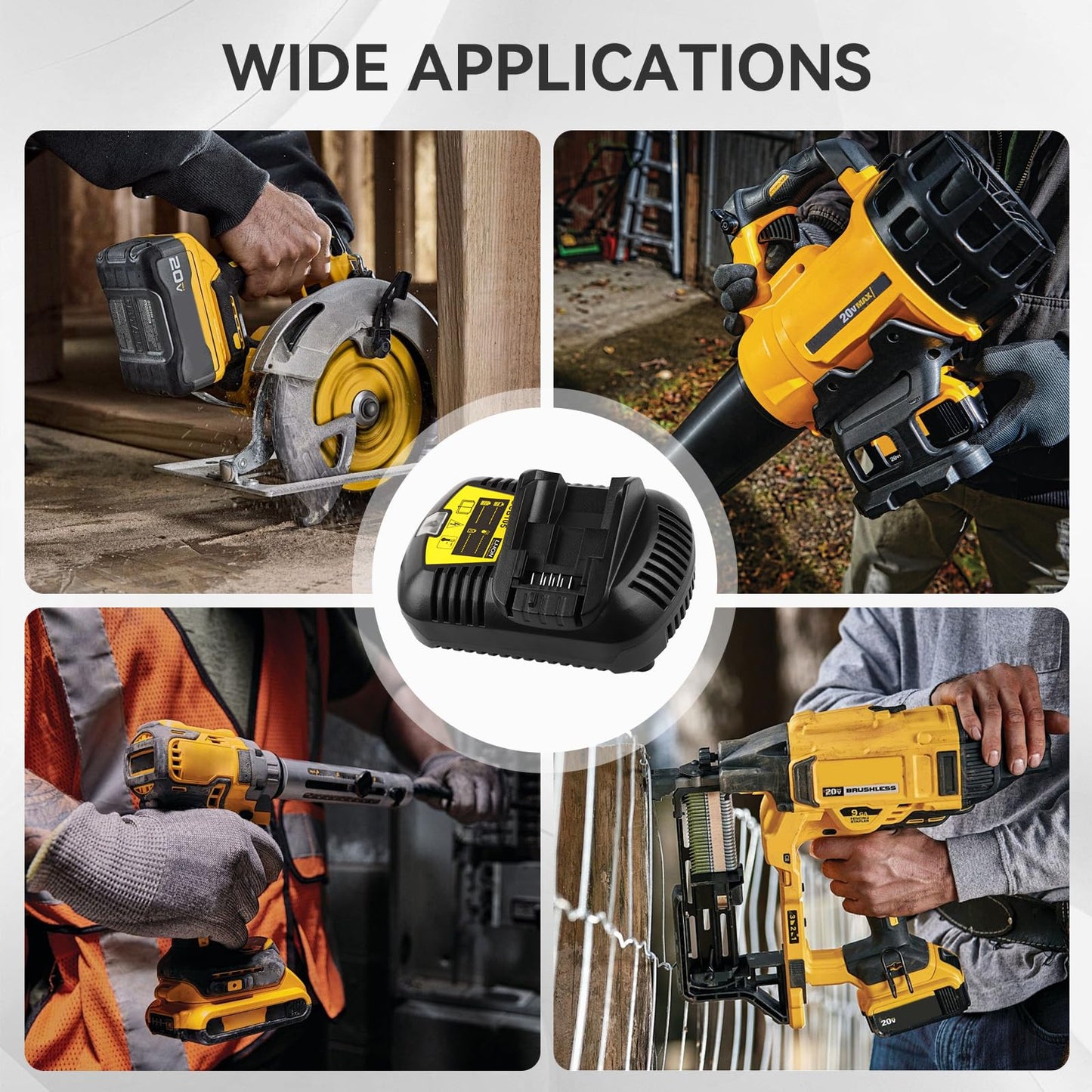 20V 6.0Ah Battery Replacement for Dewalt Tools