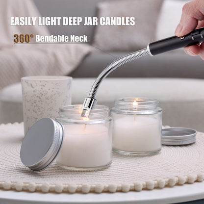 TOMOLO Rechargeable Electric Candle Lighter with Flexible Neck