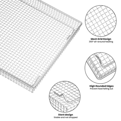 Stainless Steel Air Fryer Basket & Tray