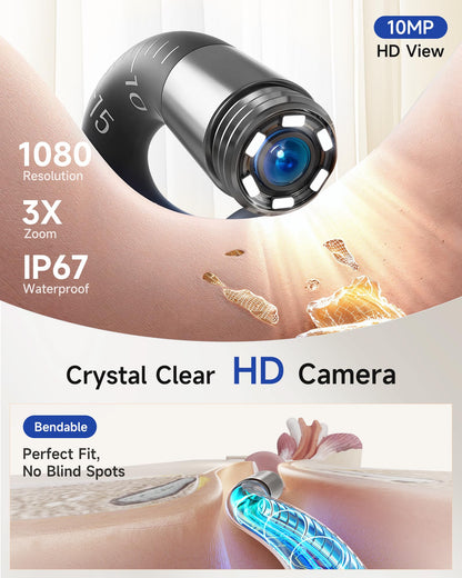 Ear Wax Removal Camera Kit with 10MP Otoscope