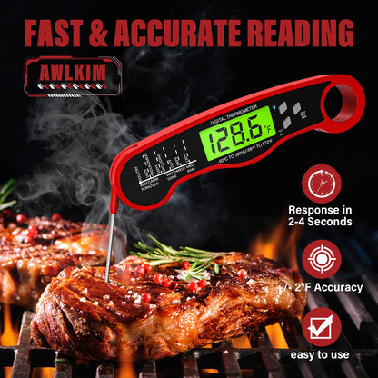 Instant Read Meat Thermometer for Cooking