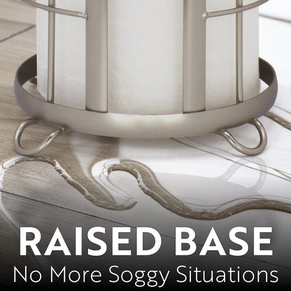 Brookstone Freestanding Toilet Paper Holder, Modern Design
