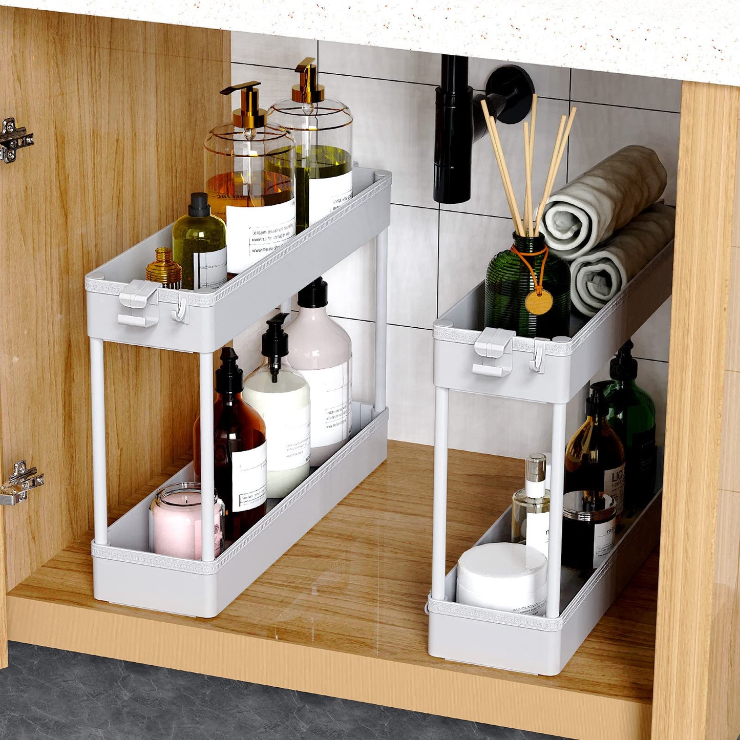 4-Tier Rolling Storage Cart by SPACEKEEPER