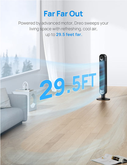 Dreo 42" Bladeless Oscillating Tower Fan with Remote