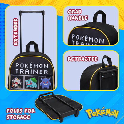 Pokemon Foldable Kids Trolley Suitcase 15"