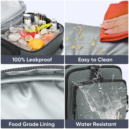 Insulated Lunch Bag with Adjustable Shoulder Strap