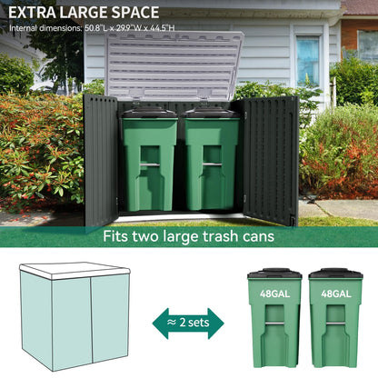 YITAHOME Large Outdoor Horizontal Storage Shed