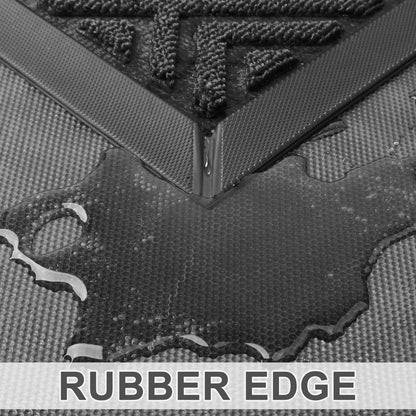 Absorbent Non-Slip Outdoor Doormat 17"x29"