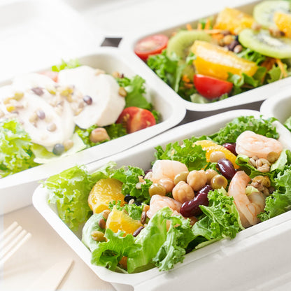 Freshware Biodegradable Clamshell Food Containers 50-Pack
