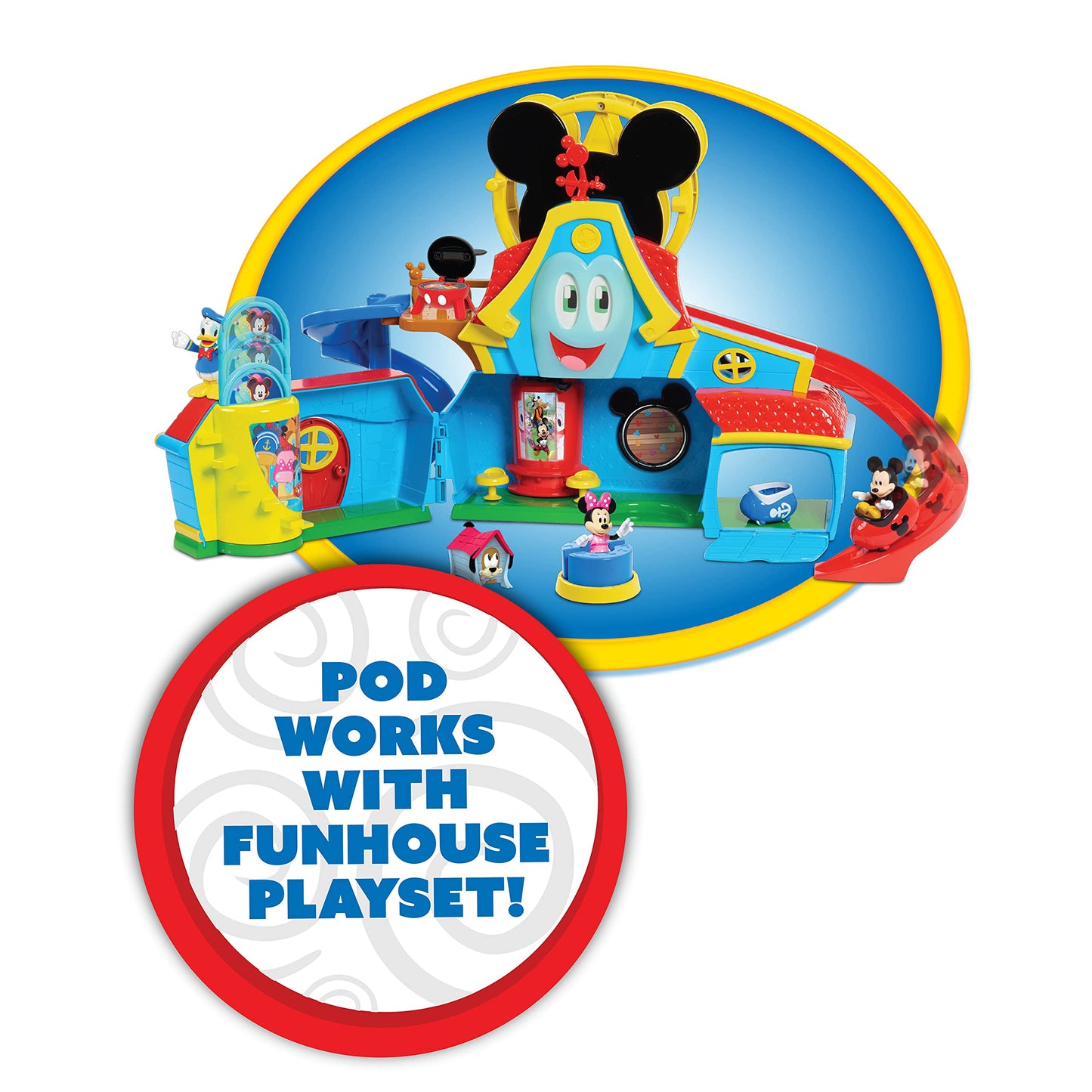 Disney Mickey Mouse Funhouse Transforming Pink Vehicle