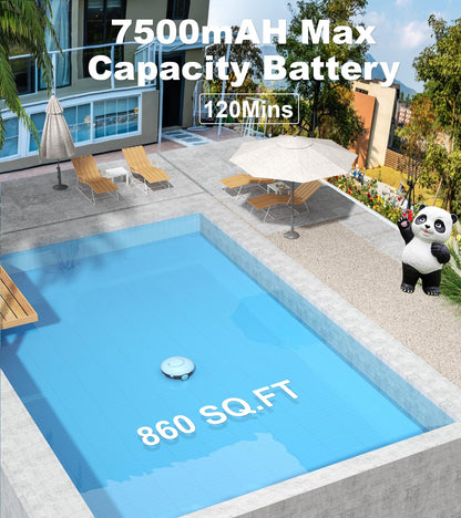 Cordless Robotic Pool Vacuum Cleaner by AQUVII