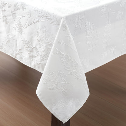 Laura Ashley Embroidered Jacquard Tablecloth, 60" x 102"
