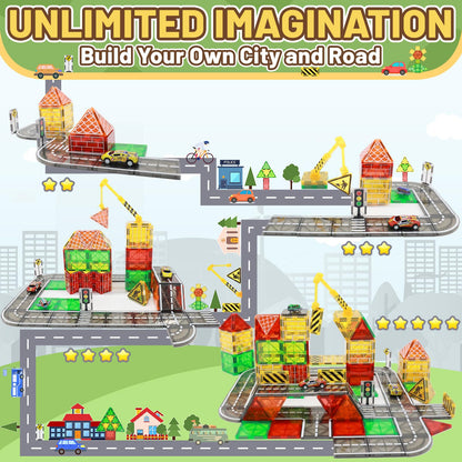 Magnetic Tiles Construction Set for Kids 3-12