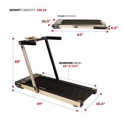 Sunny Health Space Saving Motorized Treadmill