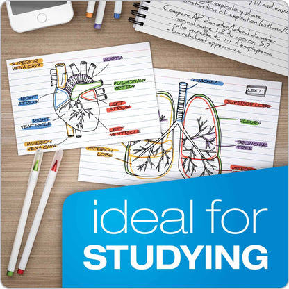 Oxford Ruled 4" x 6" Index Cards, 1000 Pack
