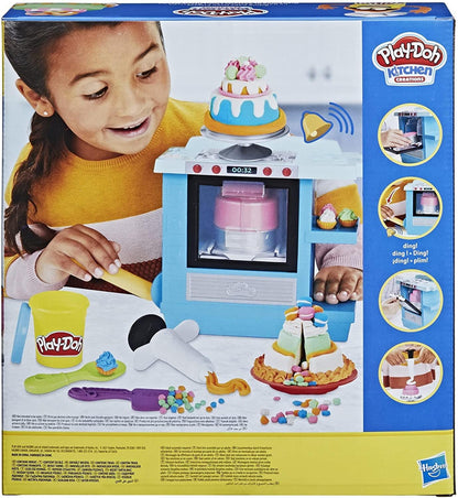 Play-Doh Kitchen Creations Rising Cake Oven Kitchen Playset, Play Kitchen Appliances, Preschool Toys, Kitchen Toys for 3 Year Old Girls and Boys and Up